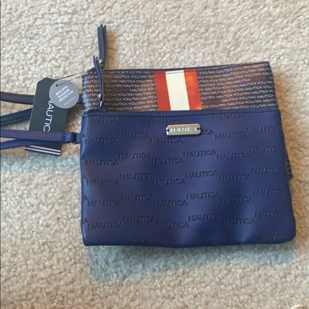 nautica pu clutches with taggs